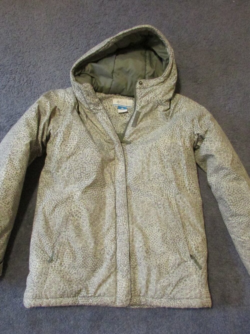 Columbia Girls Large 14/16 Warm Insulated Hooded Thick Winter Jacket Like New